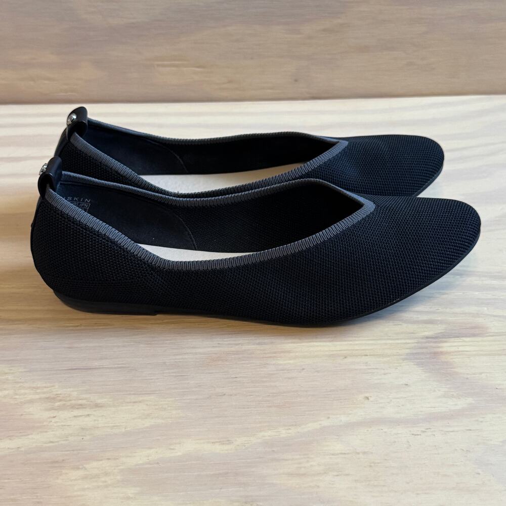 Danskin Soulful Vegan Cushion Insole Slip On Flats Black Womens size 9